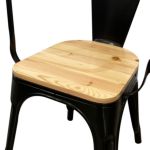 Silla/Butaca Tolix Asiento De Madera
