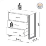 Comoda Cajonera Industrial Cardiff