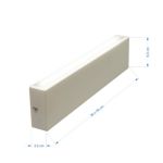 Aplique Luz Led Bidireccional P/pared Wh-l