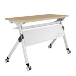 Escritorio Plegable Con Ruedas Flex2 Blanco