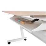 Escritorio Plegable Con Ruedas Flex I Blanco