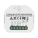 Mini Interruptor 2 Botones Zigbee + Rf433 MOES