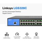 Switch Linksys Lgs328c 24pt Gbit Adm 10G 4sfp+