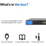 Switch Linksys Lgs328mpc 24pt Poe+ Gbit Adm 4sfp+