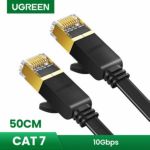 Ugreen Cable Ethernet Cat7 U/ftp 0.5mts Flat Negro