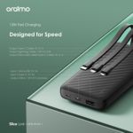 Powerbank Oraimo 2 In/2 Cables10000mah/12w Fast Bk
