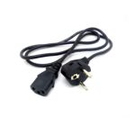 Cable De Poder Con Ficha Schuko.