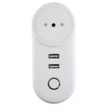 Enchufe 3 En Linea Con 2 Usb Zigbee Tuya 2200w