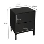 Mesa De Luz Marden 2c Negro