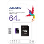 Memoria Microsdxc Adata Uhs-i 64gb Clase 10 C/adap