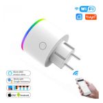 Enchufe Inteligente Wifi C/luz Rgb Tuya Smart MOES