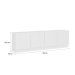 Rack Minimalista 4p Blanco