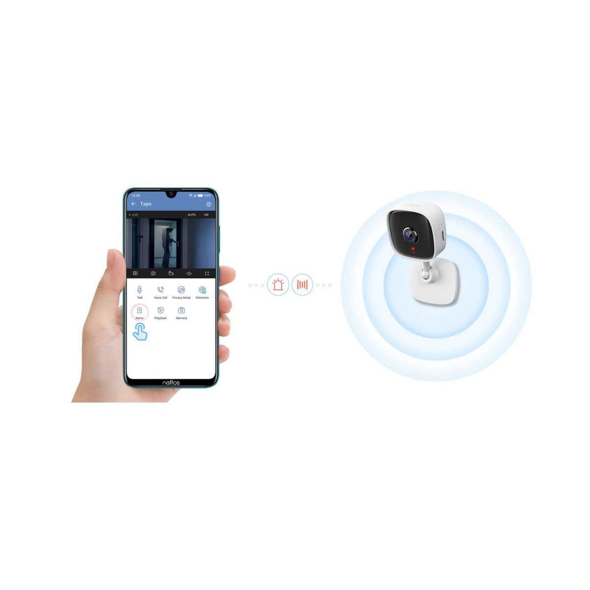 Camara Vigilancia Wifi Vision Nocturna 3mp Tp-link Tapo C110