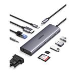 Hub Ugreen 4k Tipoc Usb 3.0/hdmi/vga/rj45/sd