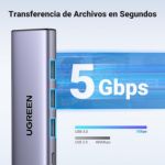 Hub Ugreen Usbc A Hdmi +3 Usb + Pd Power Coverter